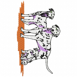 Dogs Embroidery Design 5